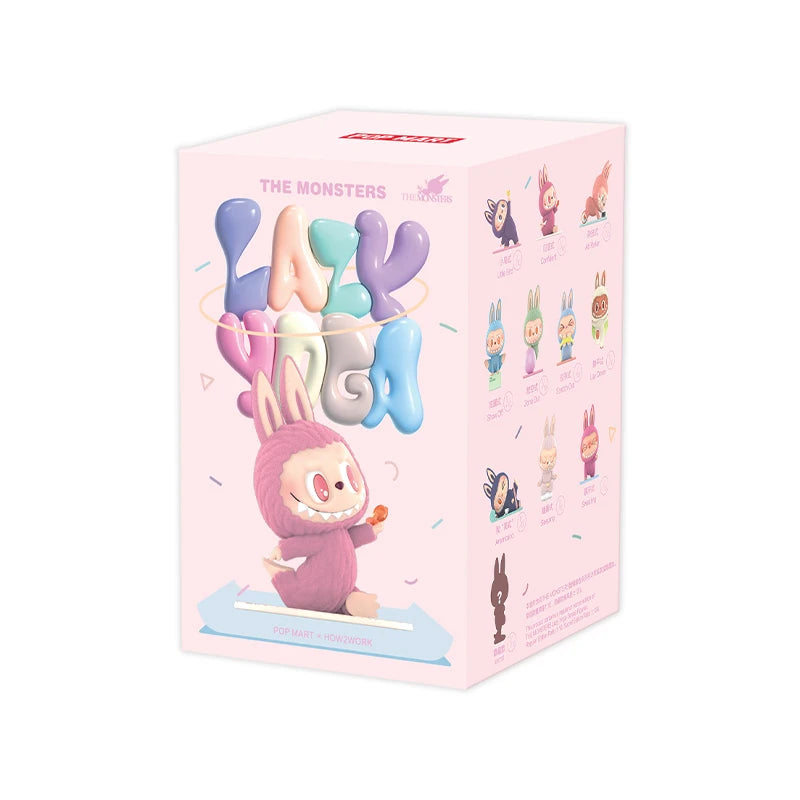 100% Genuine The Monsters Labubu Lazy Yoga Series Mystery Blind Box Cute Anime Figure Model Confirm Style Desktop Ornaments Toys