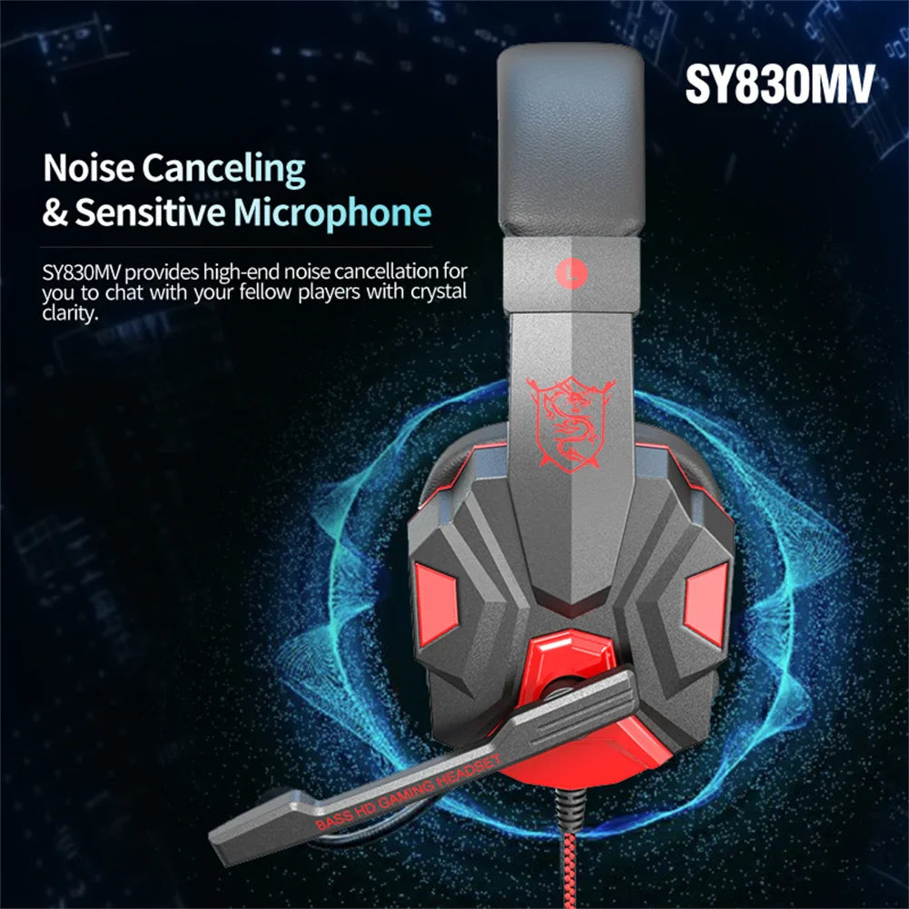 Wired Headset Noise Canceling Stereo Headphones