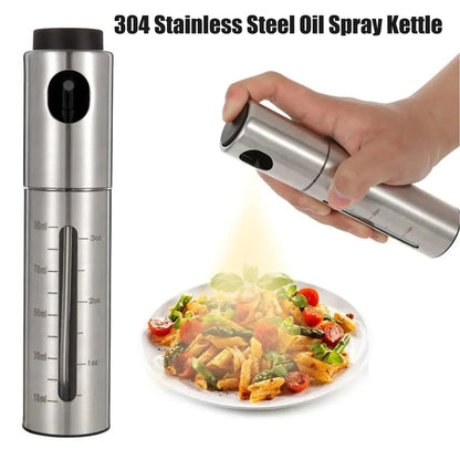 Spray Oil Bottle 304 Stainless Steel Olive Oil Sprayer