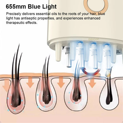 Scalp Oil Liquid Applicator Electric Head Comb Massager