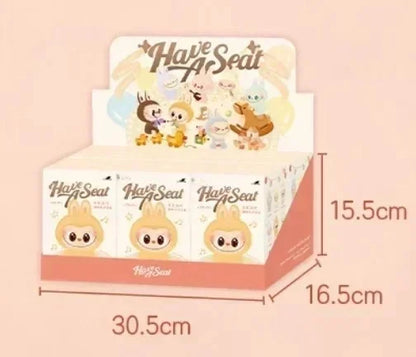 100% Original Labubu Has A Seat And Macaron Vinyl Face Doll Backpack Decorated Pendant For Surprise Blind Box Girl Mystery Gifts