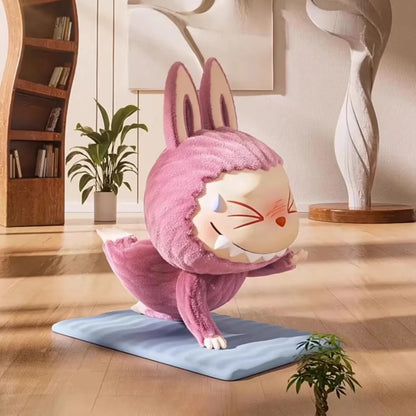100% Genuine The Monsters Labubu Lazy Yoga Series Mystery Blind Box Cute Anime Figure Model Confirm Style Desktop Ornaments Toys