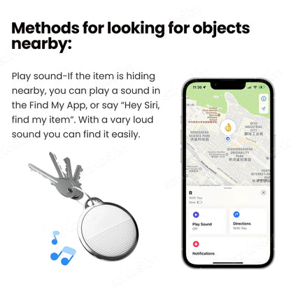 Mini GPS Tracker For Apple Find My Key Smart Tag