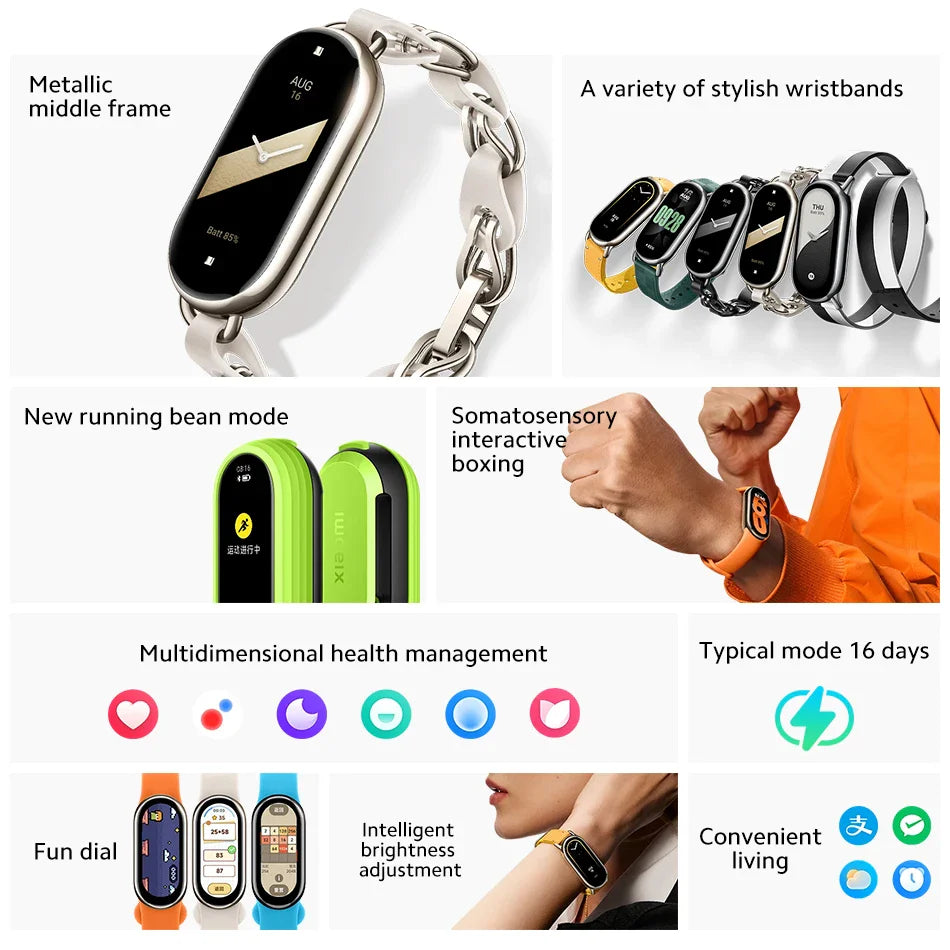 Smart Sport Watch Band 8 Mi Bracelet