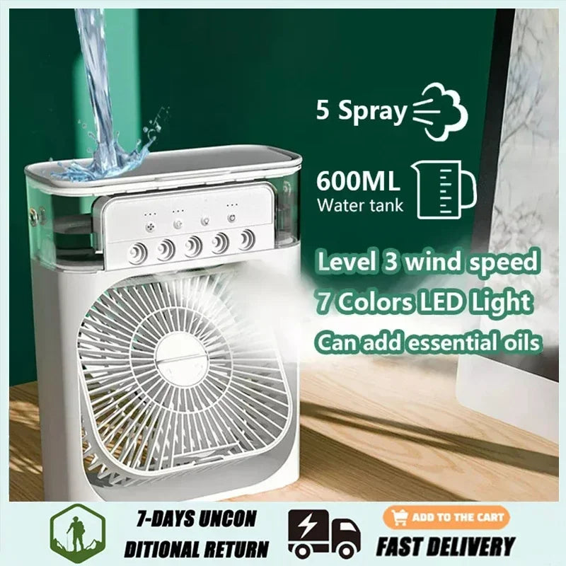 Portable 3 In 1 Fan AIr Conditioner Household