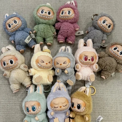 The Monsters V1 Labubu Exciting Macarone Series Blind Box Action Anime Figures Toys Keychain