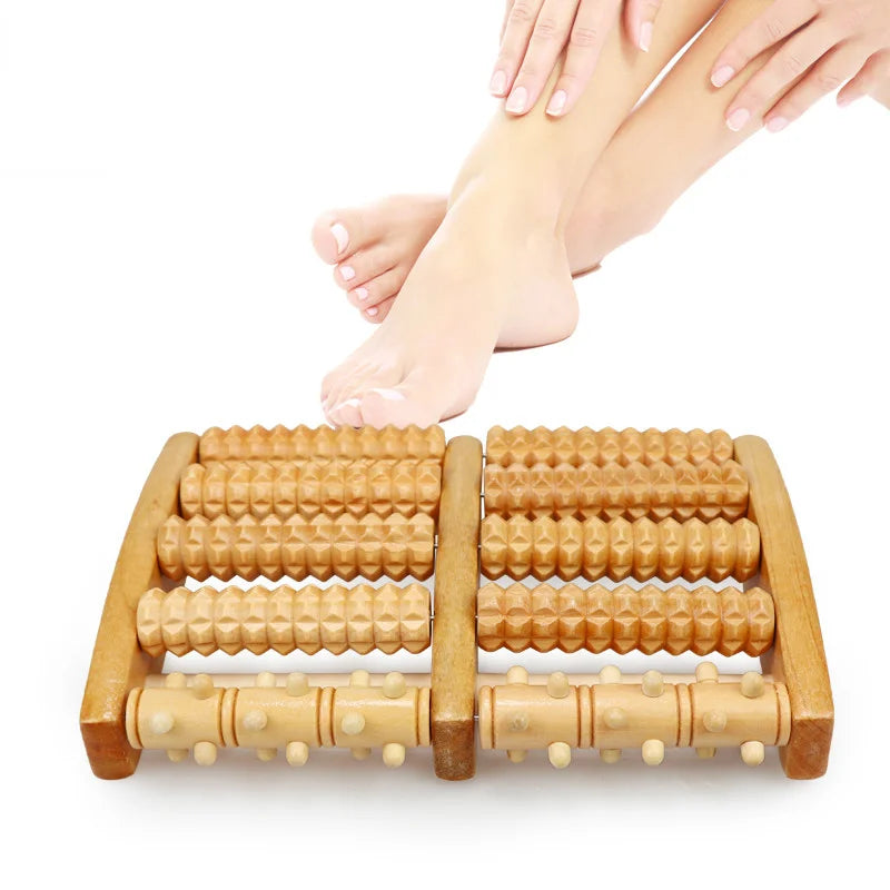 Wooden Foot Massage Roller