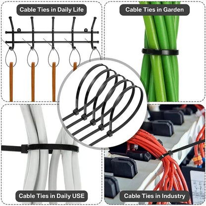 Adjustable Plastic Nylon Self-locking Cable Ties