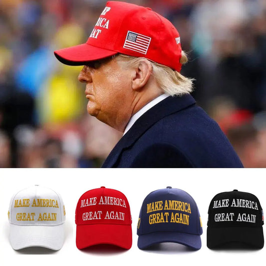 New Donald Trump 2024 Cap USA 45-47 President Hat Trump Merchandise Make America Great Again Baseball Caps Maga Embroidery Hats