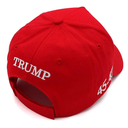 New Donald Trump 2024 Cap USA 45-47 President Hat Trump Merchandise Make America Great Again Baseball Caps Maga Embroidery Hats