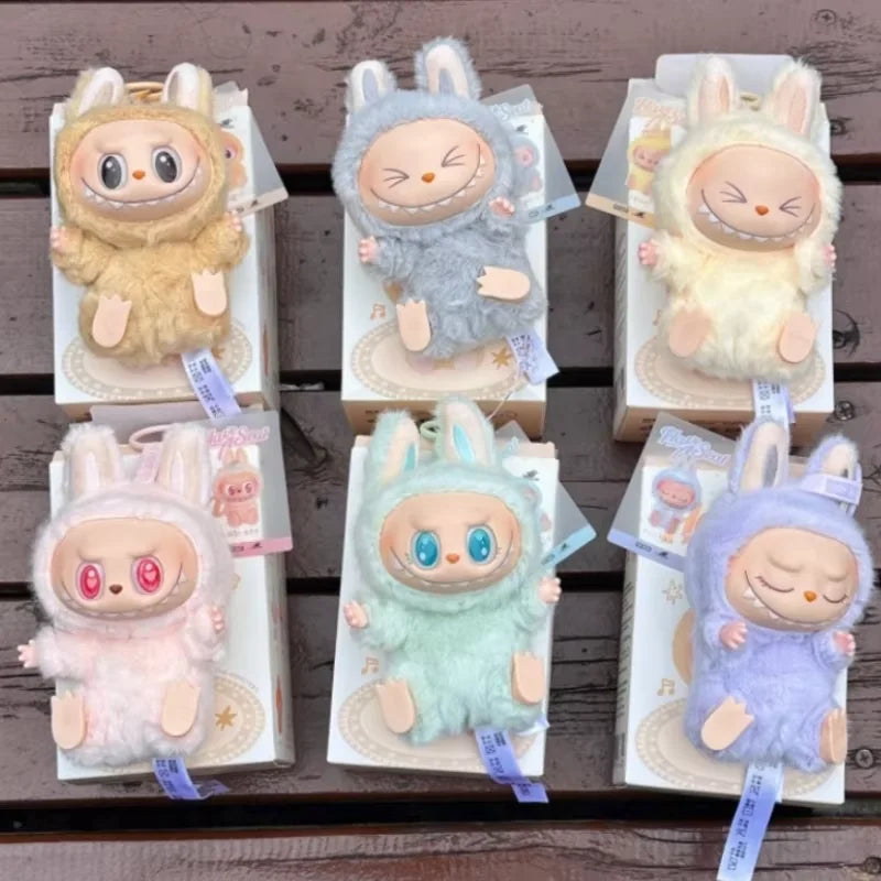 2025 In Stock Hot Anime Figure Labubu Have A Seat Series PVC Pendant Doll Model Monster Replica Keychain Kid Toys Birthday Gifts