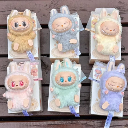 2025 In Stock Hot Anime Figure Labubu Have A Seat Series PVC Pendant Doll Model Monster Replica Keychain Kid Toys Birthday Gifts