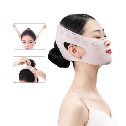 Breathable Elastic Face Slimming Bandage Massager