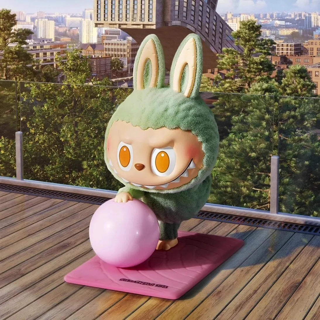 100% Genuine The Monsters Labubu Lazy Yoga Series Mystery Blind Box Cute Anime Figure Model Confirm Style Desktop Ornaments Toys