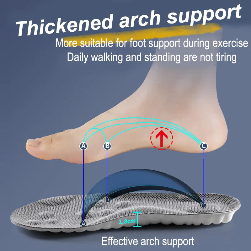 High Elasticity Breathable Latex Sport Insoles