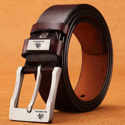 Genuine High Quality Leather Buckle Belts For Men's