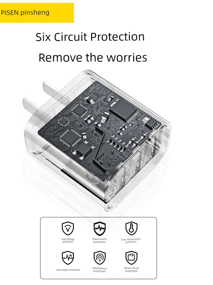 4-Port USB Travel Plug Adapter