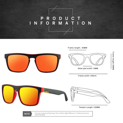 Fashionable Square Vintage Polarized Sunglasses