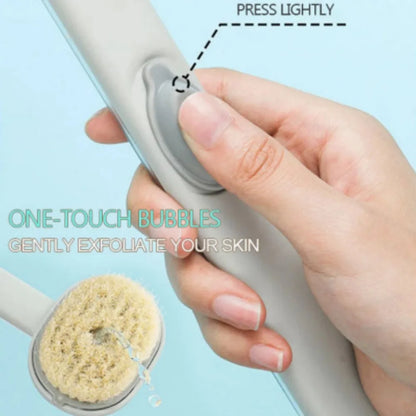 Long Handle Liquid Bath Brush Back Body Bath Shower