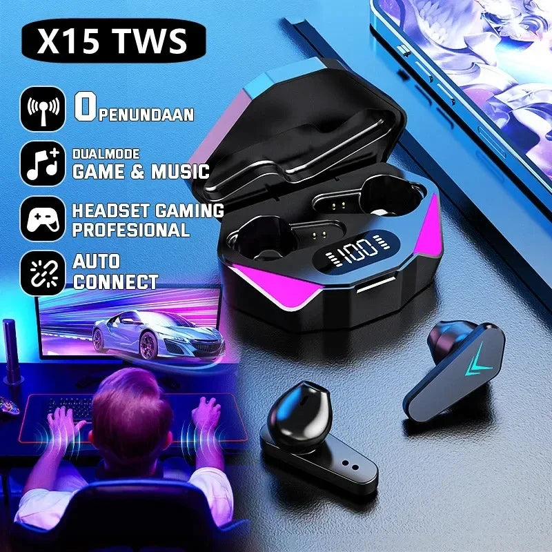 X15 TWS Wireless Earphone 5.3 bluetooth Headphone