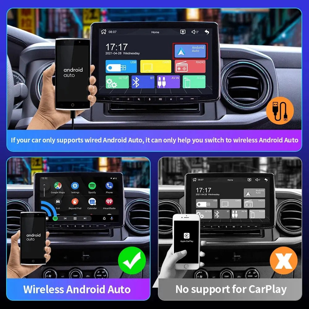 Mini Car Play Wireless for Toyota Mazda Nissan Camry Suzuki