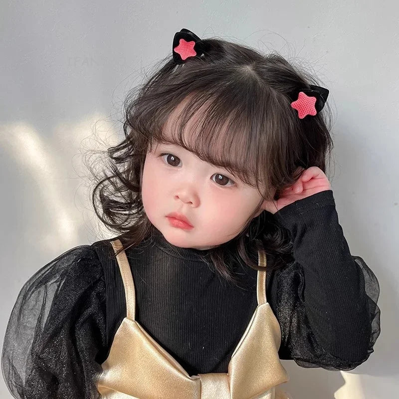 New Cute Plush Cat Claw Hairpin Simple Sweet Girl Baby Small Clasp Clips Children Star Clip Headwear Hair Clips Kids Accessories