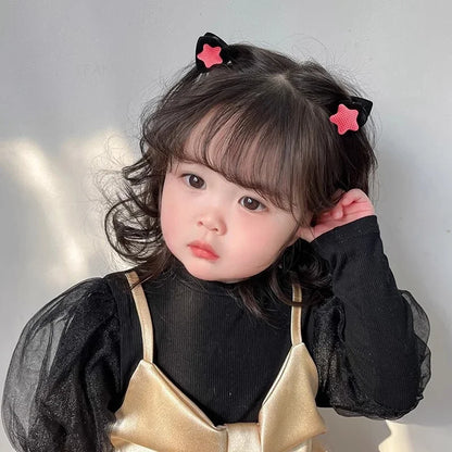 New Cute Plush Cat Claw Hairpin Simple Sweet Girl Baby Small Clasp Clips Children Star Clip Headwear Hair Clips Kids Accessories
