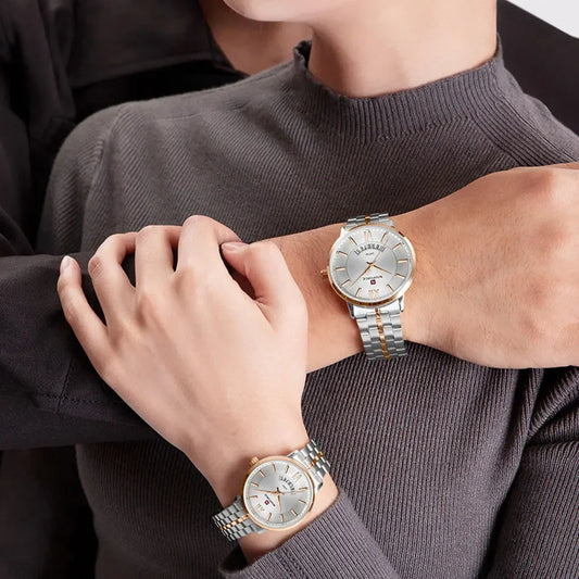NAVIFORCE Luxury Couple Watch Fashion Stainless Steel Lover Watches..