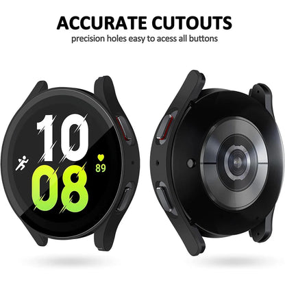 Tempered Glass+ PC Cover for Samsung Galaxy Watch