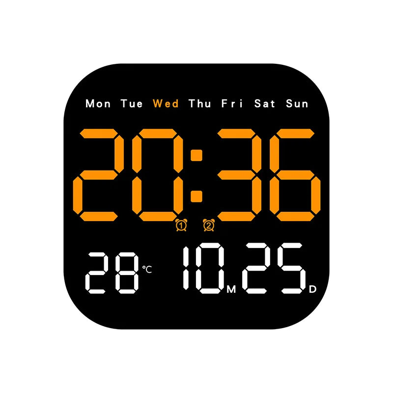 Digital Wall Clocks Temperature Date Week Dispaly Electronic Table Clock