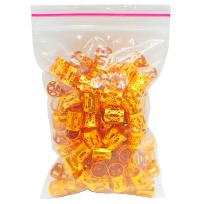 Hair Braid Cuff DIY Dreadlock Beads Adjustable Hair Braid Rings Cuff Clips Wholesale Kids Hair Accessories Ring