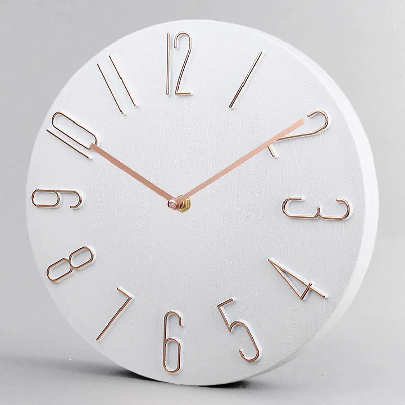 Wall clock living room household hanging fashion clock light