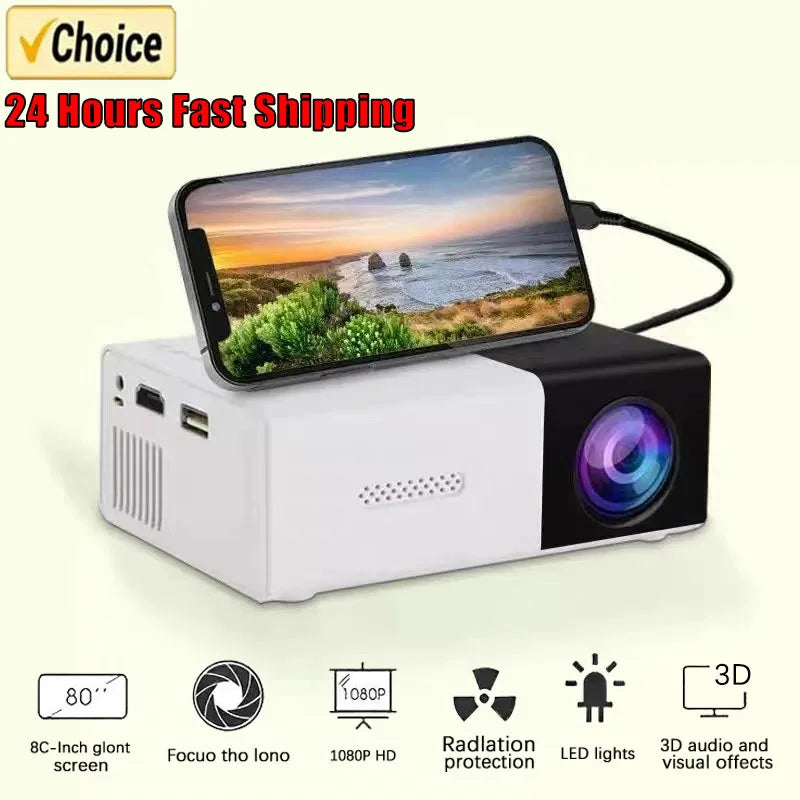 MINI Projector Portable Home Theater Smart TV