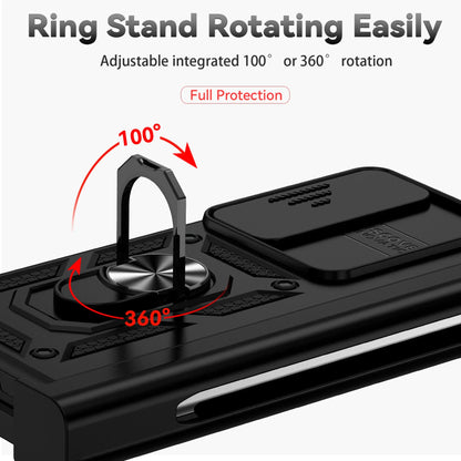 Strong Folding Mobile Phone Cover with S Pen Holder