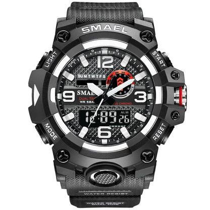 SMAEL 8035  Waterproof Outdoor Digital Electronic Watch Tactical Men's Multifunctional Watch Night Glow