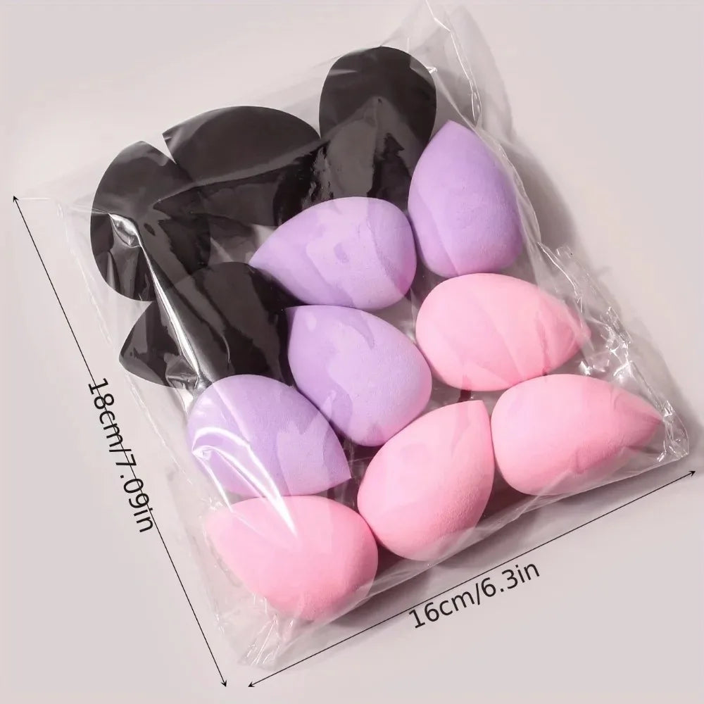 12Pcs Multicolor Makeup Sponge Blender Beauty Egg Cosmetic Puff