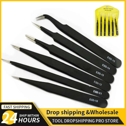 Stainless Steel Tweezers Repair Tools