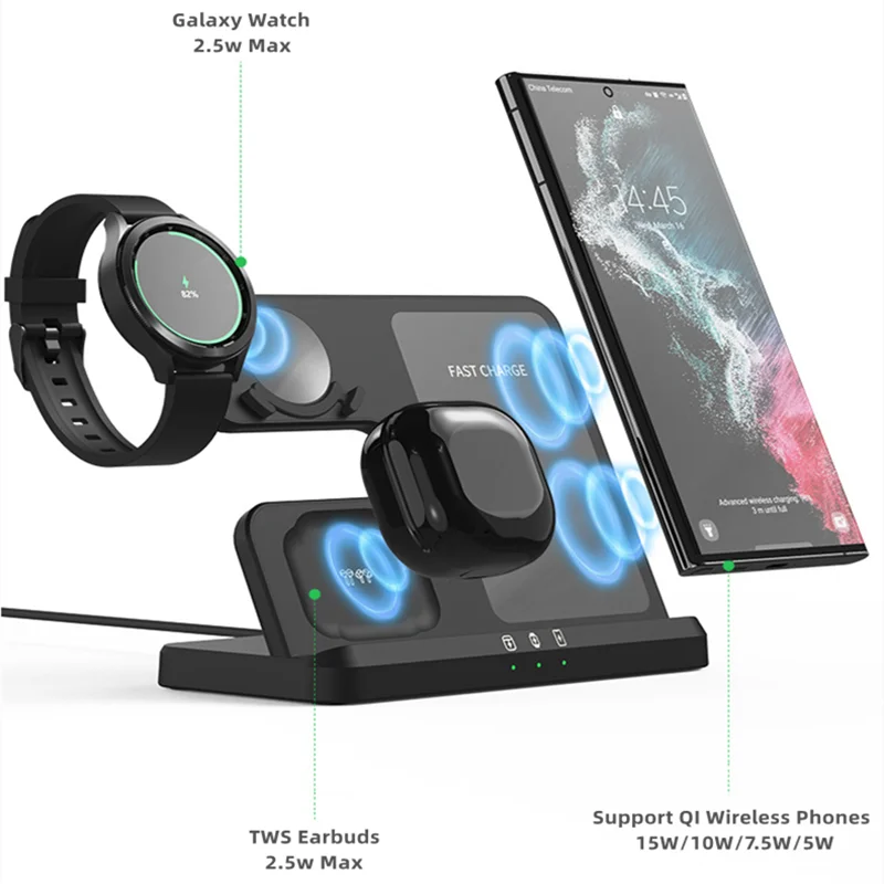 Wireless Charging Station for Samsung 3 in 1 Charger