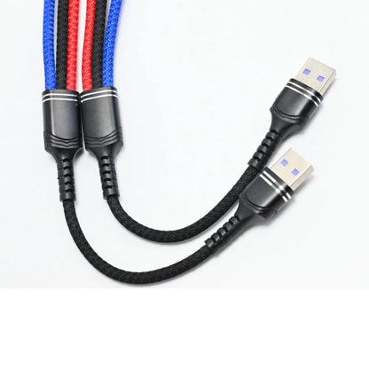 30cm short 3 In 1 USB Cable Short Micro USB Type C Cable