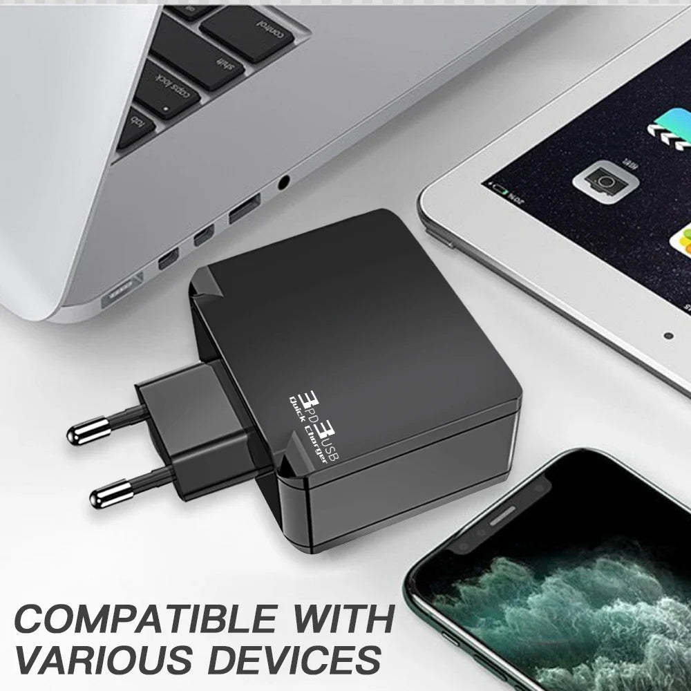 6 Ports Fast Charging Phone Charger Adapter