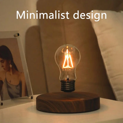 Magnetic Levitation Lamp Creativity Floating Glass Halogen Bulb Home Office Desk Decoration Birthday Gift Atmosphere Night Light