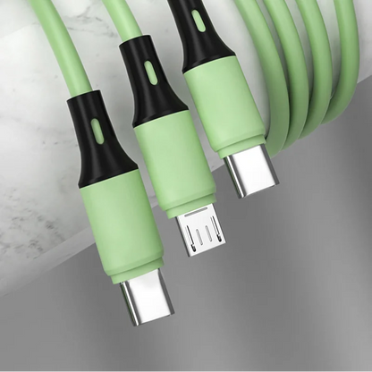 3 In 1 USB Type-C Fast Charging Line Cable Micro USB