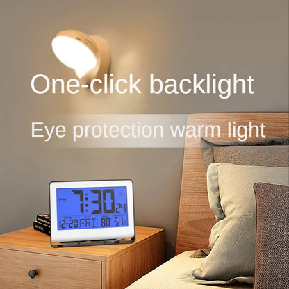 Atomic clock with indoor temperature and humidity..