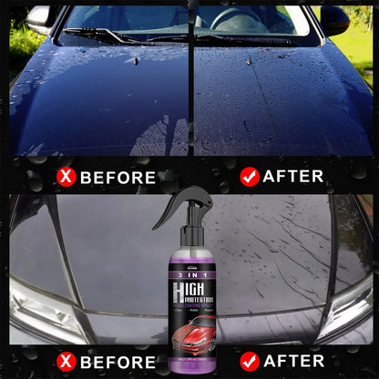 3 In 1 Rapid Ceramic Coating Fortify Car Polish Spray