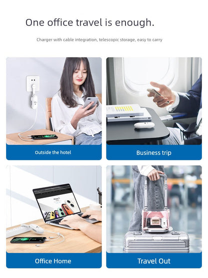 Portable Battery Charger Typec Multi-Functional Socket