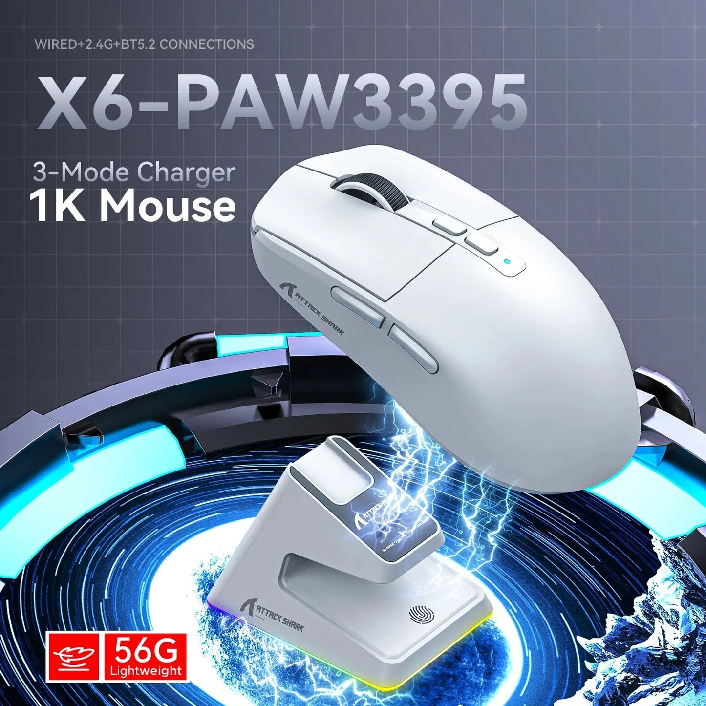 X6 Lightweight Wireless Gaming Mouse