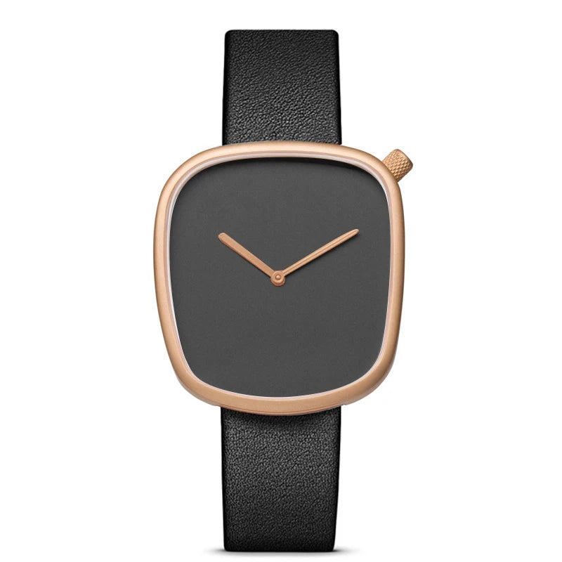 TOMI Watch Minimalist Men's Square Fashion Ultra thin Watch Minimalist Women's High Quality Elegant Quartz Watch Clock Gift
