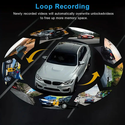 Loop Record Dashcam 3.16 Inch Screen Camcorder 170 Degree Wide Angle