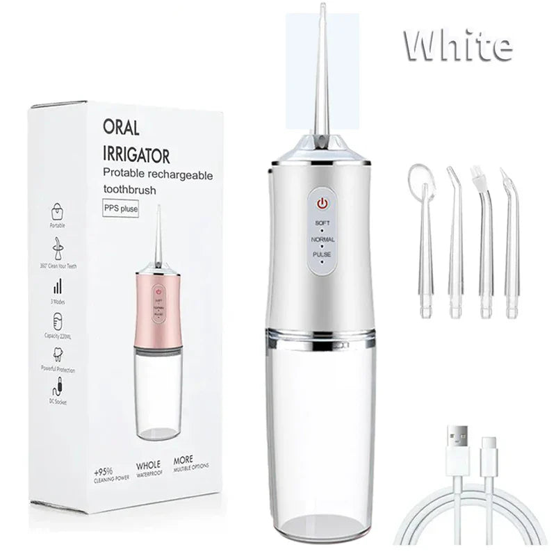 Electric Dental Oral Irrigator Water Flosser Pick for Teeth Cleaner