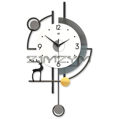 Modern Pendulum Wall Clock for Living Room..